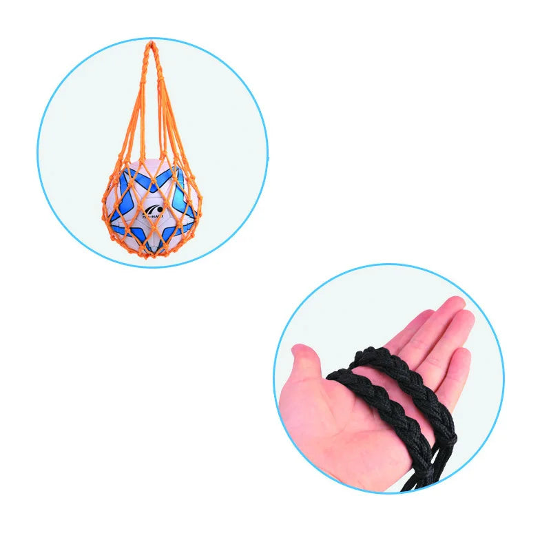 Durable Nylon Net Basketball Carry Bag Portable Mesh Reticule Storage Bag for Volleyball Basketball Football Soccer High Quality