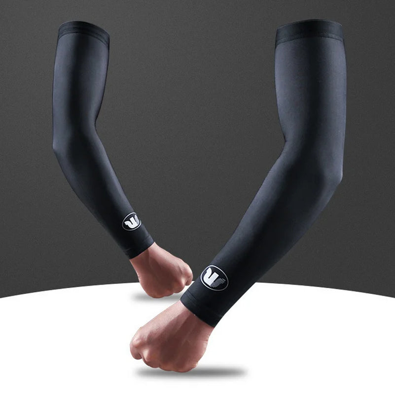 UV Sun Protection Arm Sleeves for Men & Women Sports Athletic Compression Cooling Arm Cover for Basketball, Running, Cycling