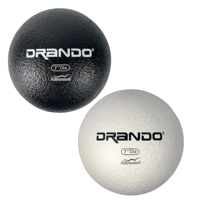 Dodgeball,7 Inch, Skin Foam Dodgeball, Low Bounce, Handball, Kickball, Playground Ball, Classic Coat Black & White Dodgeball