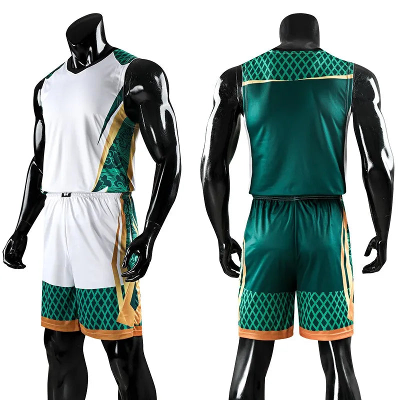 Custom Print Men Kids Basketball Jersey Sets Child College Tracksuits Breathable Men Basketball Uniforms Girls Sports Clothing