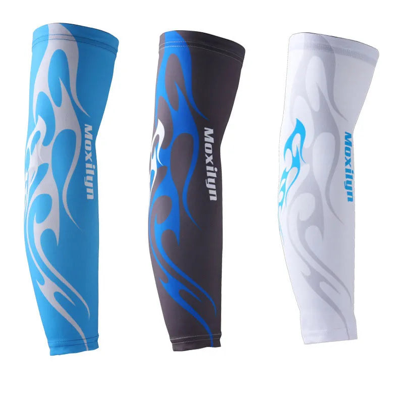 UV Sun Protection Arm Sleeves for Men & Women Sports Athletic Compression Cooling Arm Cover for Basketball, Running, Cycling