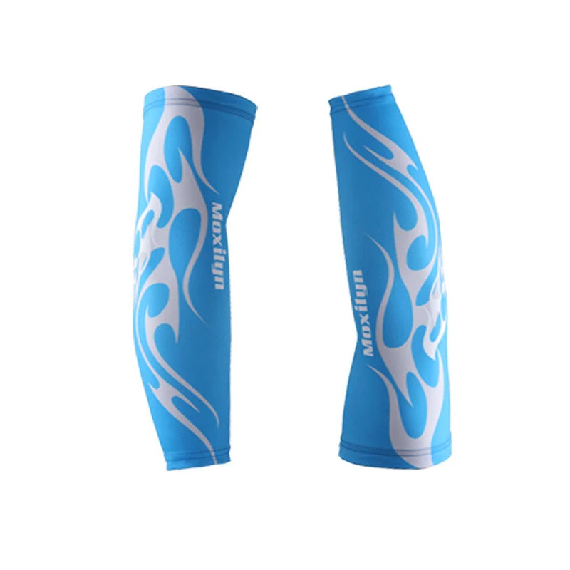 UV Sun Protection Arm Sleeves for Men & Women Sports Athletic Compression Cooling Arm Cover for Basketball, Running, Cycling