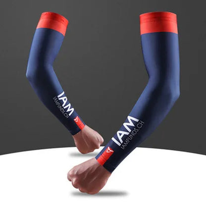 UV Sun Protection Arm Sleeves for Men & Women Sports Athletic Compression Cooling Arm Cover for Basketball, Running, Cycling