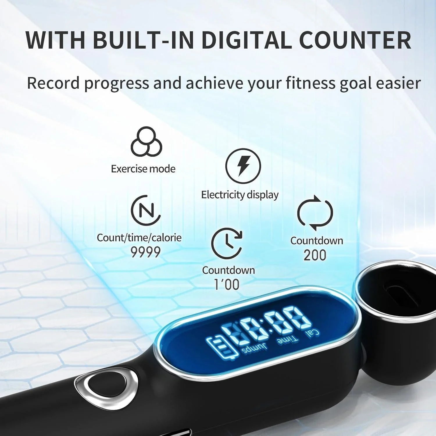 Intelligent Adjustable Number Cordless Skipping Rope