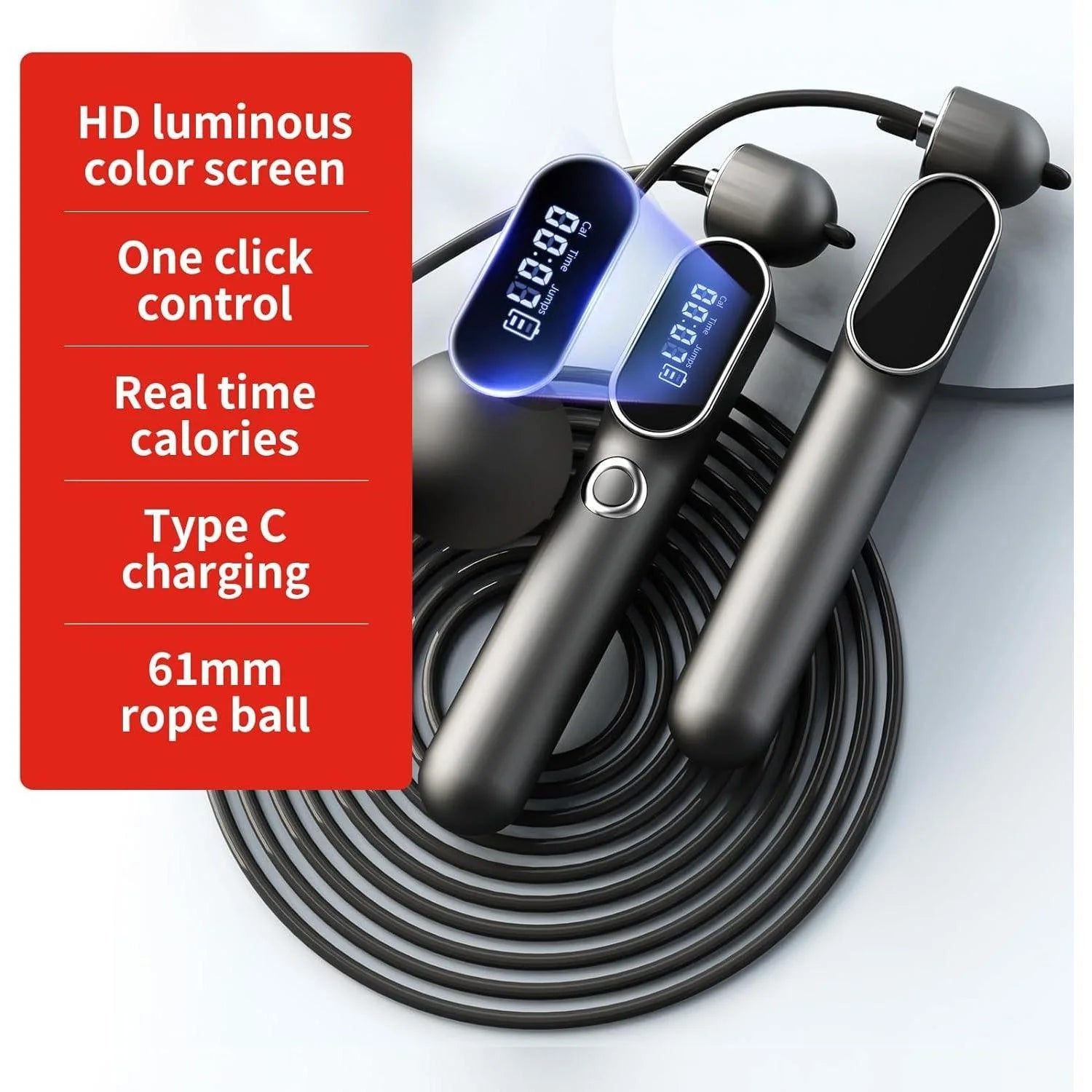 Intelligent Adjustable Number Cordless Skipping Rope